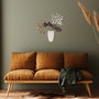 Wallity Flowers in Pots - Escultura de pared de metal multicolor